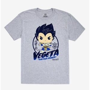 Funko Pop! Tees Tee T-Shirt Adult Unisex 2XL Dragon Ball Z Vegeta